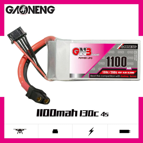 GNB 1100 mAh 4S 130C XT60 LiPo Battery