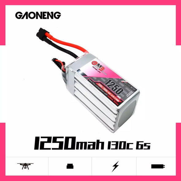 GNB 1250 mAh 6S 130C XT60 LiPo Battery